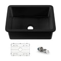 Nova 27" Matte Black Fireclay Single Bowl Kitchen Undermount Sink