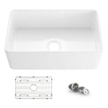Nova 30" Fireclay Single Bowl Kitchen Farmhouse Sink