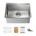 24" 316 Marine Grade Stainless Steel Workstation Undermount Kitchen Sink
