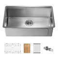 30" 316 Marine Grade Stainless Steel Workstation Undermount Kitchen Sink