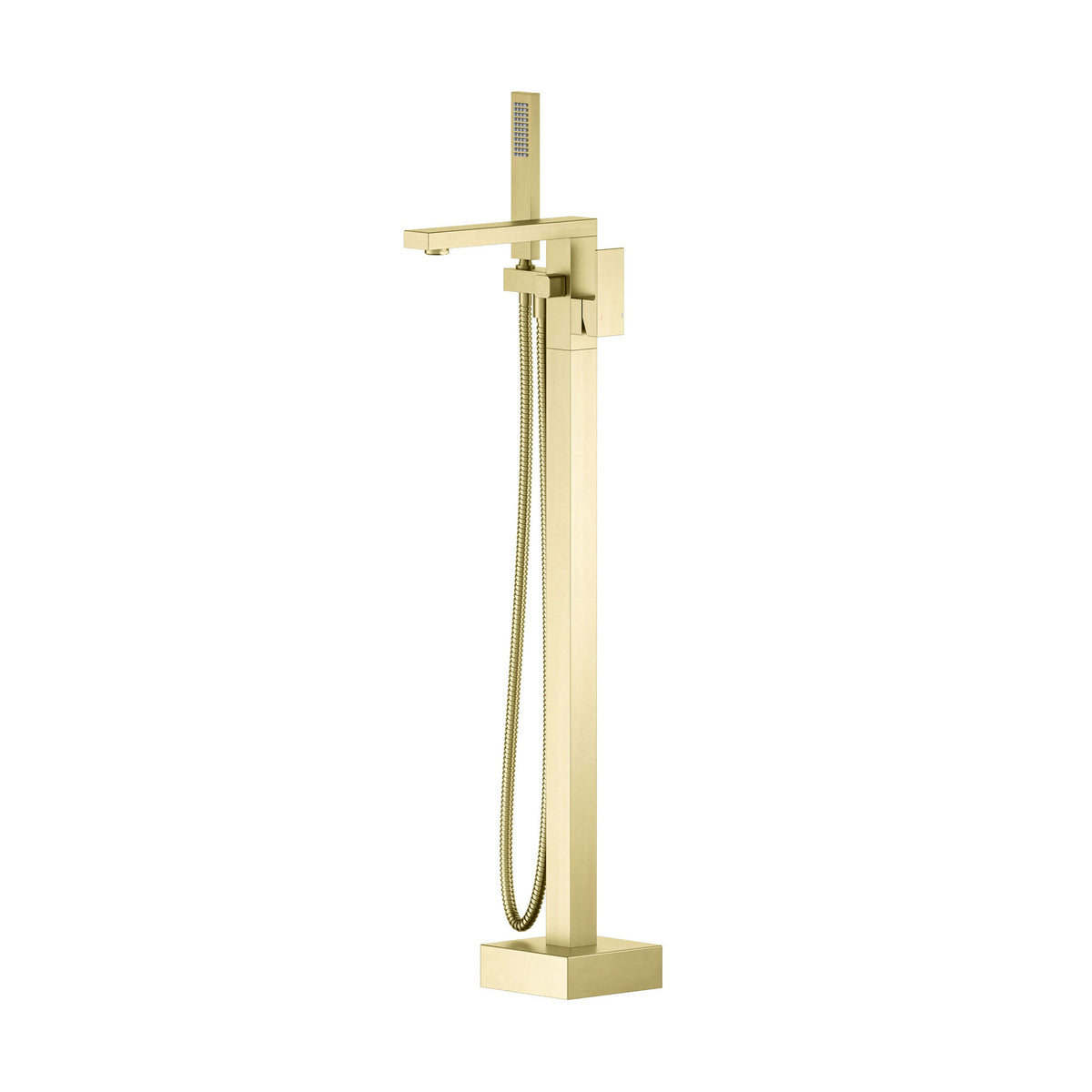 Quadra Floor Mount Tub Filler With Hand Shower
