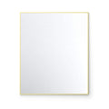 30x36 Shatterproof Wall Mount Metal Frame Mirror