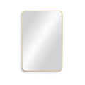24x36 Shatterproof Wall Mount Metal Frame Mirror