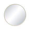 24 Inch Round Shatterproof Wall Mount Metal Frame Mirror