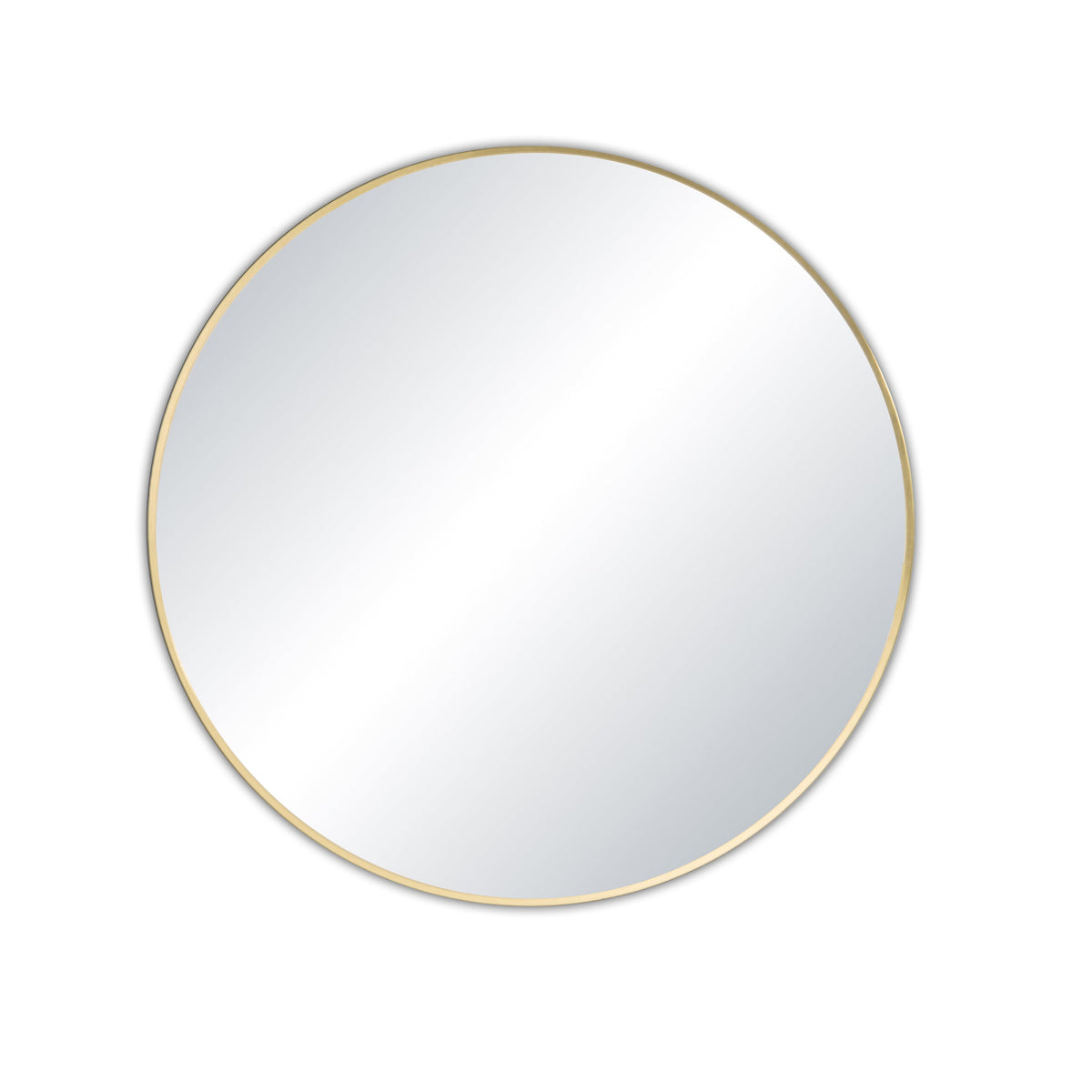 24 Inch Round Shatterproof Wall Mount Metal Frame Mirror