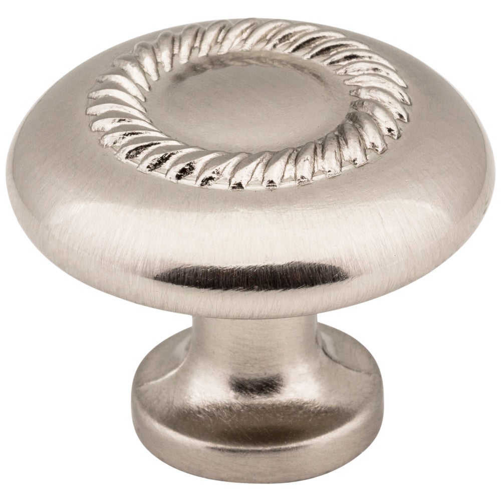 1-1/4" Rope Detailed Cypress Cabinet Mushroom Knob