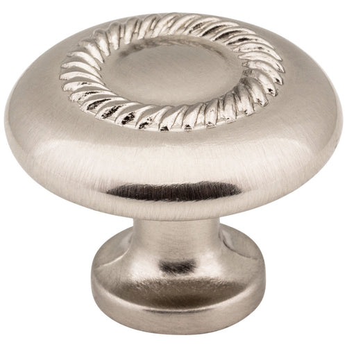 1-1/4" Rope Detailed Cypress Cabinet Mushroom Knob